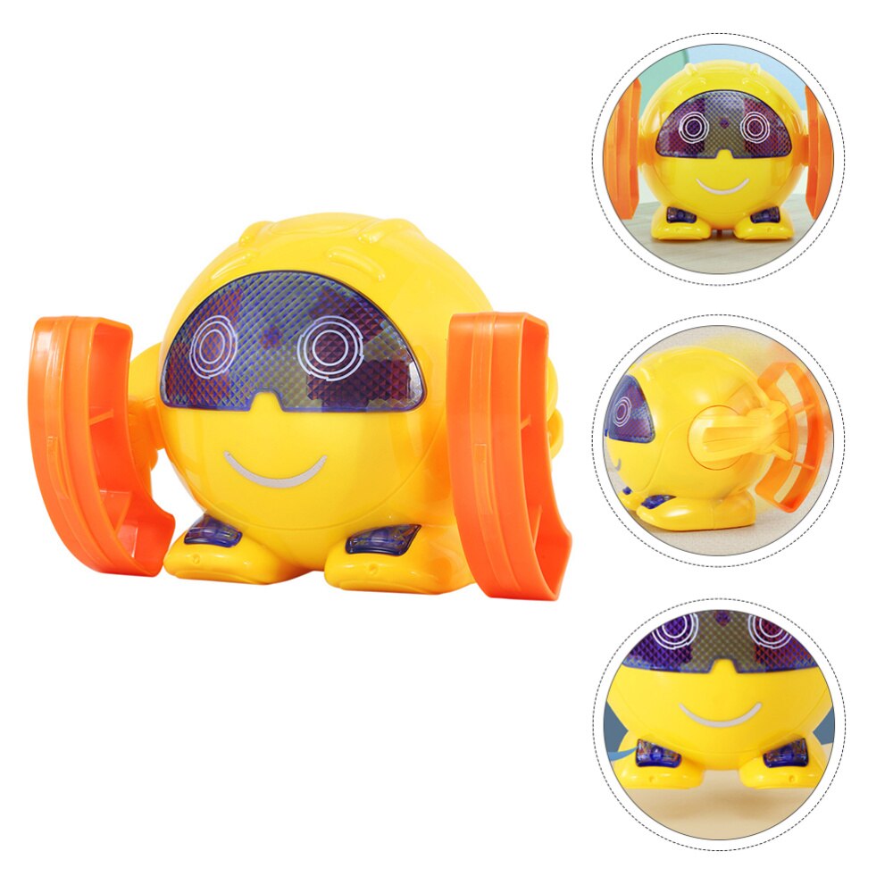 1 PC di Musica ah CONDOTTO LA Luce Elettrica Interattivo Giocattolo di Prodezza robot Intelligente robot ruzzolare robot per I Bambini bambino