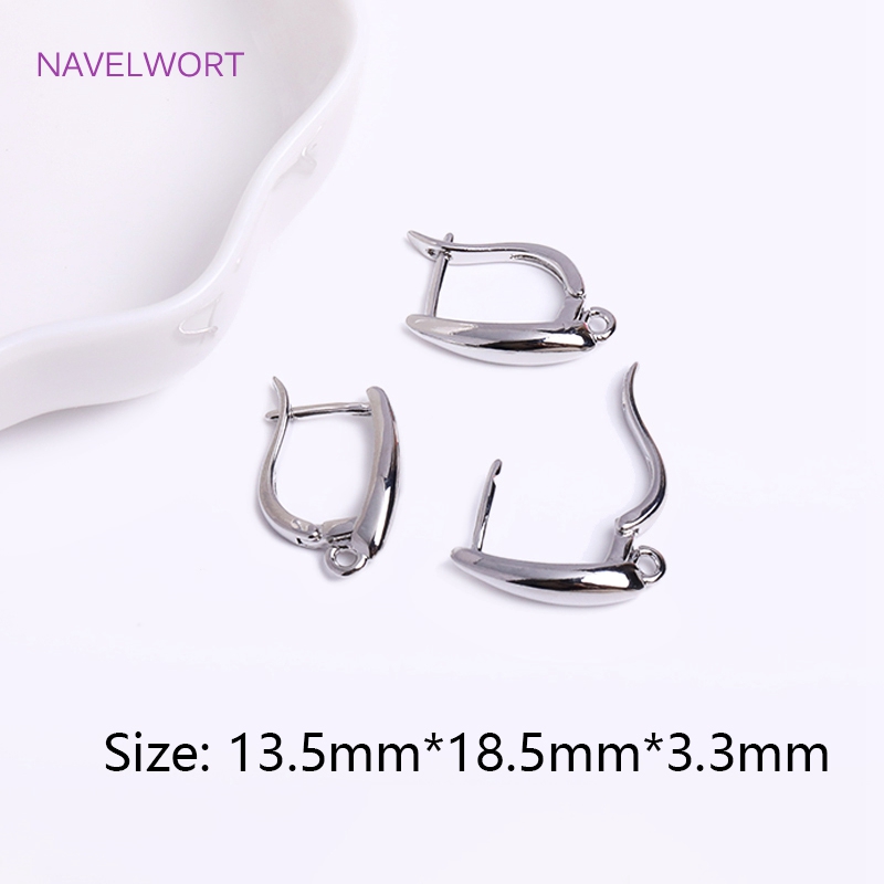 Trend ige 18 Karat vergoldete Ohrring verschlüsse Gold Ohrringe Ohr drähte Durcheinander Ohrring Haken Ergebnisse DIY Schmuck Zubehör: L / Schwarz