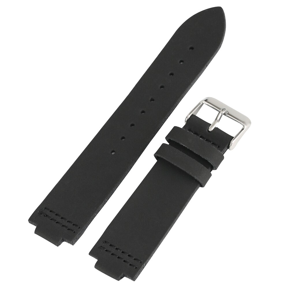 20 22 23mm bracelet de montre en cuir souple bracelet de remplacement pour montre en bois boucle ardillon bracelet de montre pour femmes hommes: Black