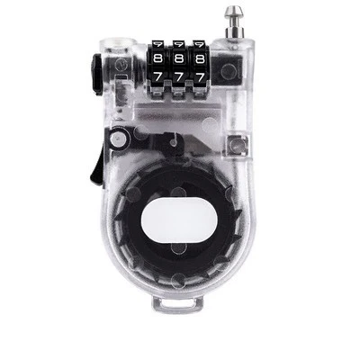 Retractable Cable Lock, Security Password Lock Steel Cable Luggage Lock Combination Lock 3 Digit Outdoor Waterproof Padlock: Yellow