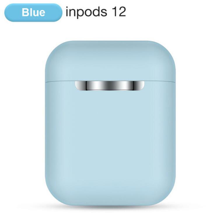 Auricolari Bluetooth di Aria 2 inPods 12 TWS di Sport Senza Fili di ricarica Auricolare Touc Con i12 Tws Per il iPhone Xiaomi Huawei Samsung LG: S12 Blue