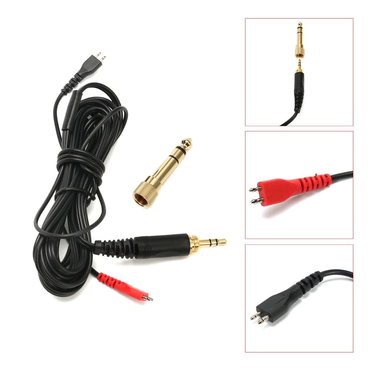Oortelefoon Onderhoud Draad Hoofdtelefoon Kabel Vervanging Oortelefoon Kabel Snoer Draad Voor Sennheiser HD25-II 25SP 560 540 414