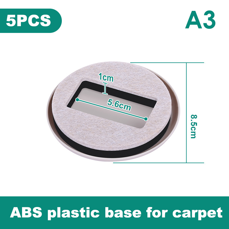 Tampon anti-vibration pour chaise de bureau, butée de roue, roulette de meubles, standard, protecteurs de sol en bois dur, pieds roulants, polymères anti-ald