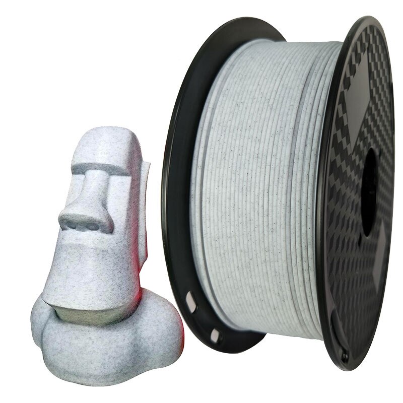 Filament pour impression 3D en marbre, consommable d'imprimante en PETG, matériau semblable à la pierre, poids 1kg/1.75g/500g, 250mm