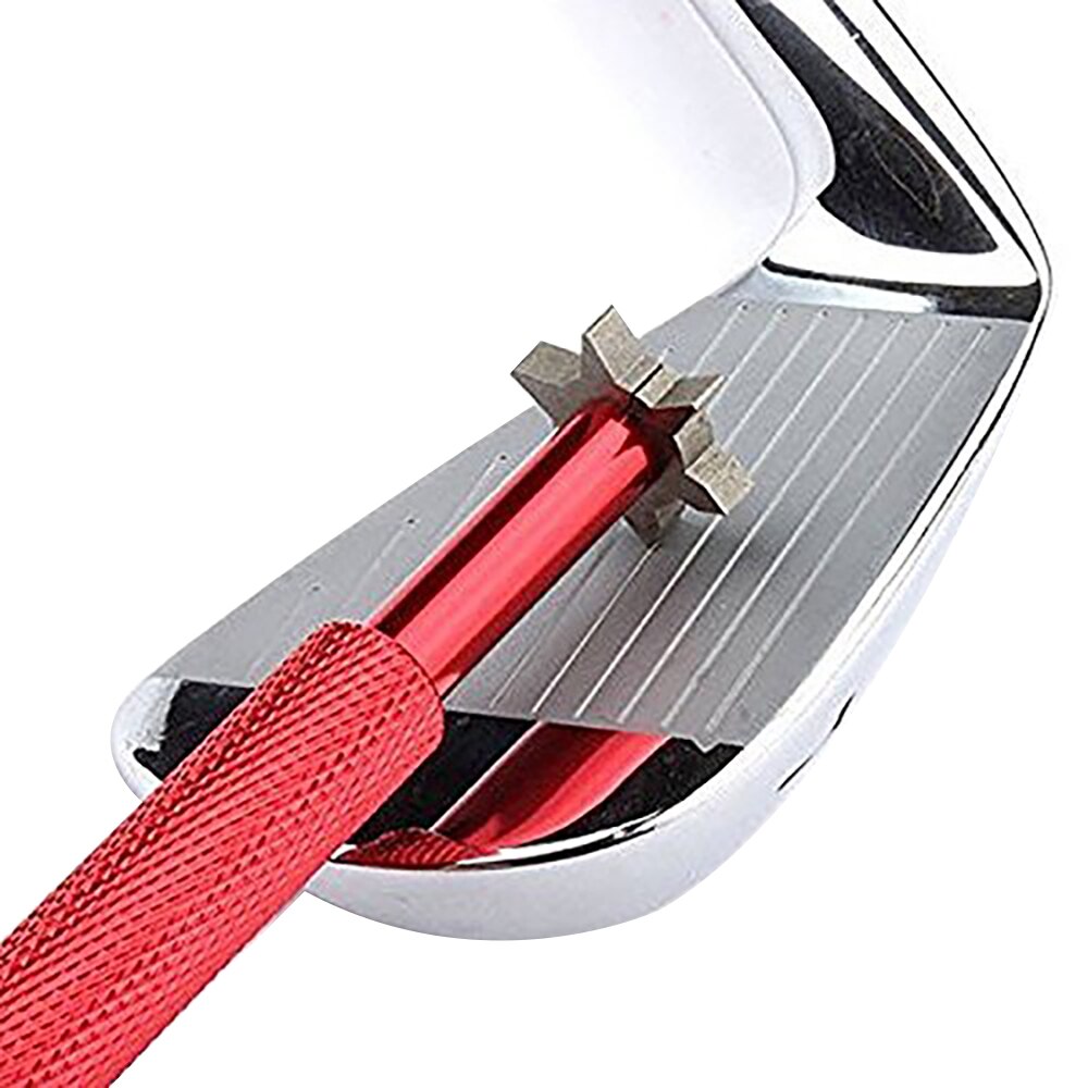 Bærbar golfklub rengøringsslibemaskine slibeværktøj hoved kile legeringskile praktisk golfhoved rent rilletilbehør