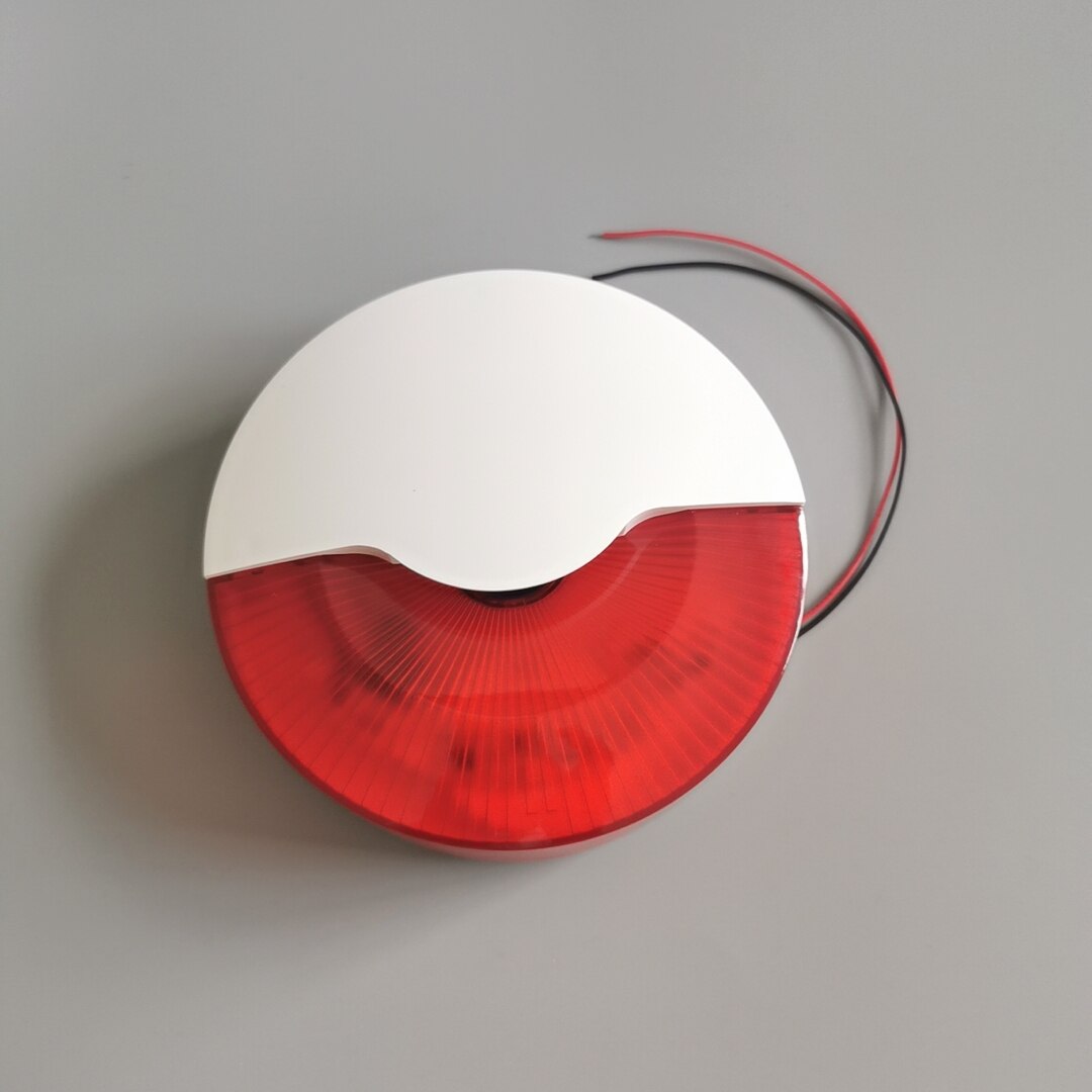 Bedrade Sirene Indoor Geluid En Knipperlicht Sirene Alarmsysteem Strobe Sirene Voor Thuis Beveiliging