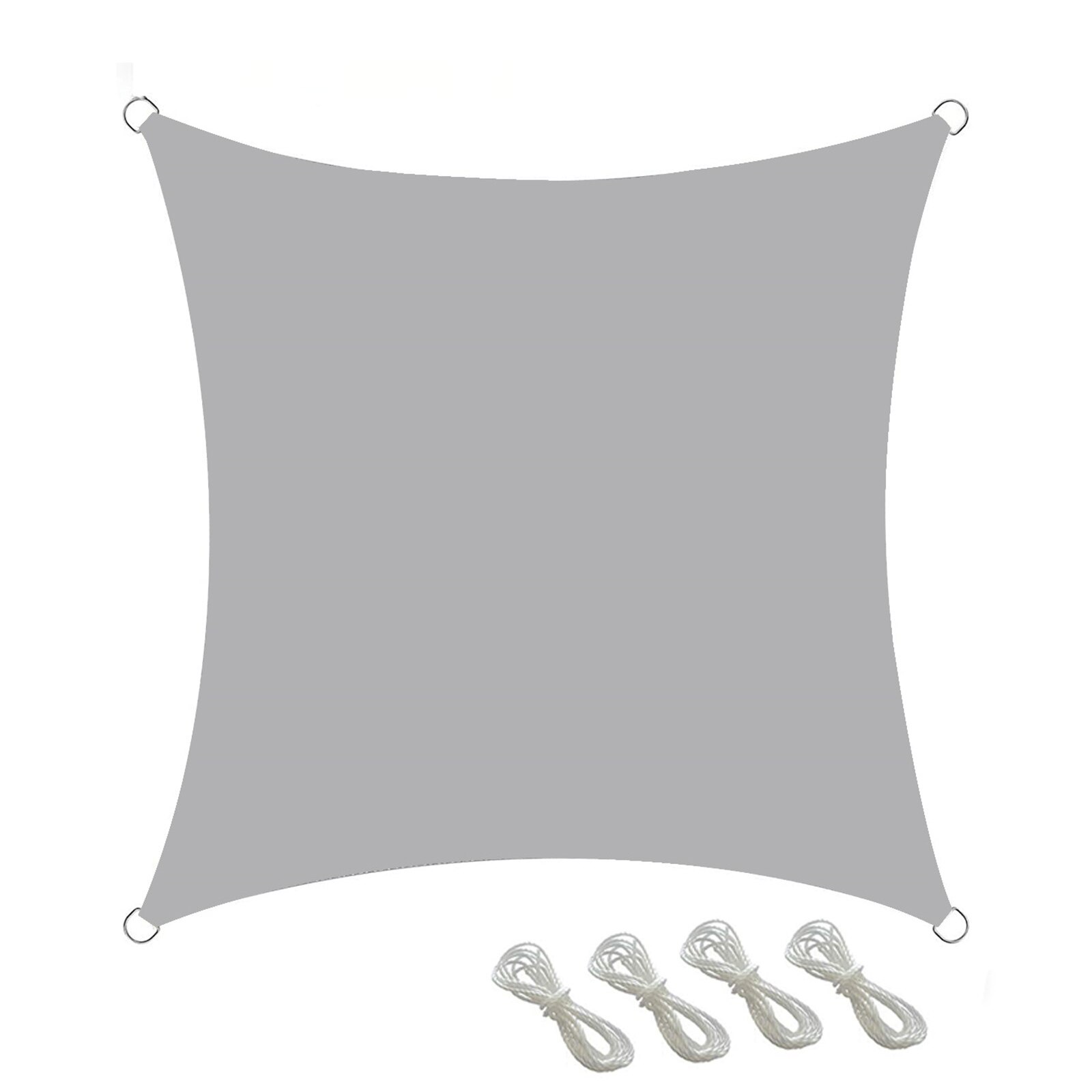 Waterproof Sun Shades Shade Sail Cloth Square Rectangle Garden Swimming Sun Shade Canopi Outdoor Camping Shades Sail Awning: Gray Square 3x3m