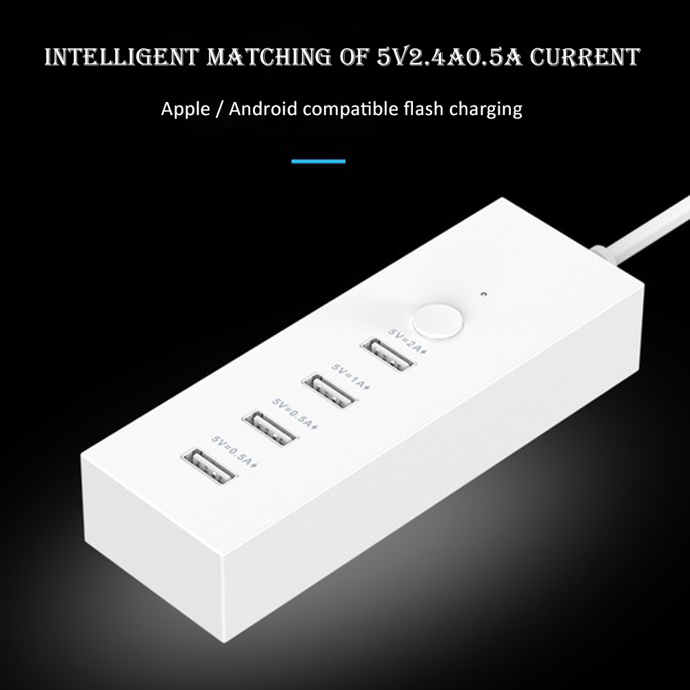 Usb 4 -port-multifunktionsladegerät mit schnellladefunktion und 2a 5v (eu) für smartphones/verschiedene tablet-computer