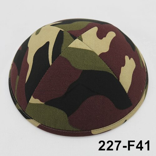 Camouflage 19cm kippot Appaerl Accessories Hats Caps Skullies beanie Kippah Jewish Yarmullka