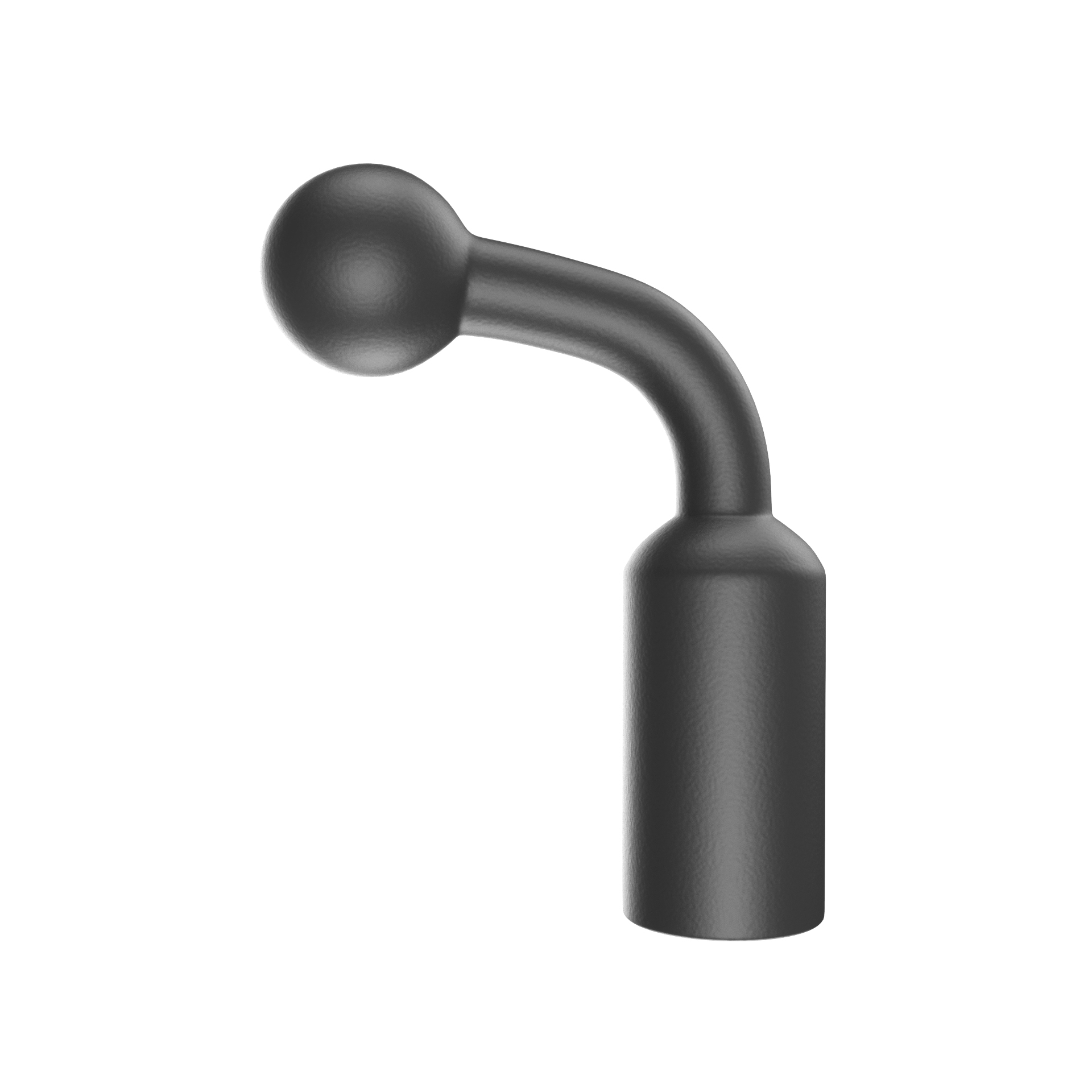 Metall 17mm -kulehodeadapter for telefon, nettbrett, gps-navigator, brakettholder, 1/4- gjengers  to 17mm- kulehodekontakt for stativfeste: Svart