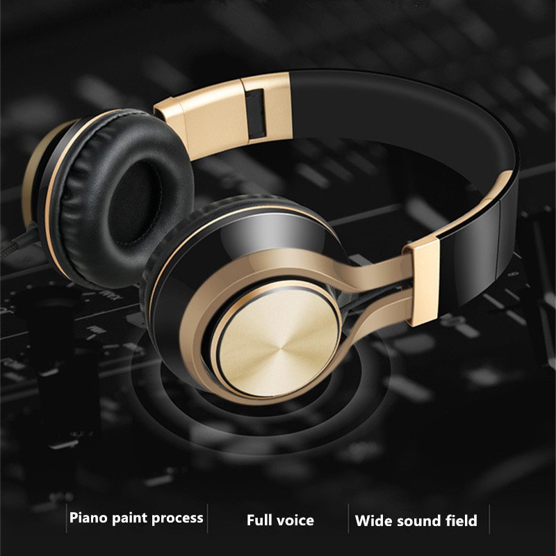 Unitop gaming headset estéreo com fio fones de ouvido graves 3.5mm com microfone para o telefone móvel computador portátil alta fidelidade