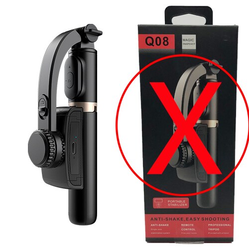 Handheld Gimbal Stabilizer Mobile Phone Bluetooth Selfie Stick Gimbal Holder Selfie Stand For iOS/Android phone: without box