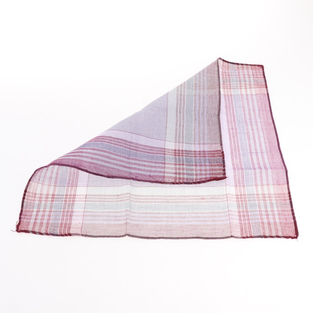 Fazzoletto Da Taschino Uomo Con Bordo Colorato - Cotone E Poliestere, Misura 23x23 Cm, Regalo Matrimonio