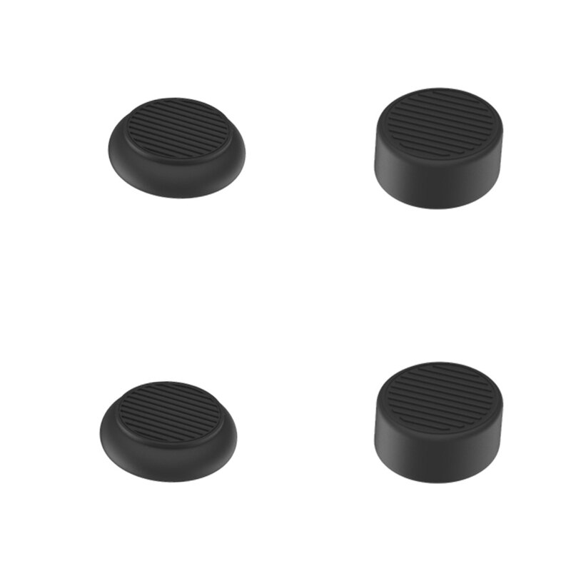 4 stück joystick-controller-daumengriff-abdeckungen für  ps5 playstation 5 -spielkonsolen-handstickgriffe-set: Schwarz