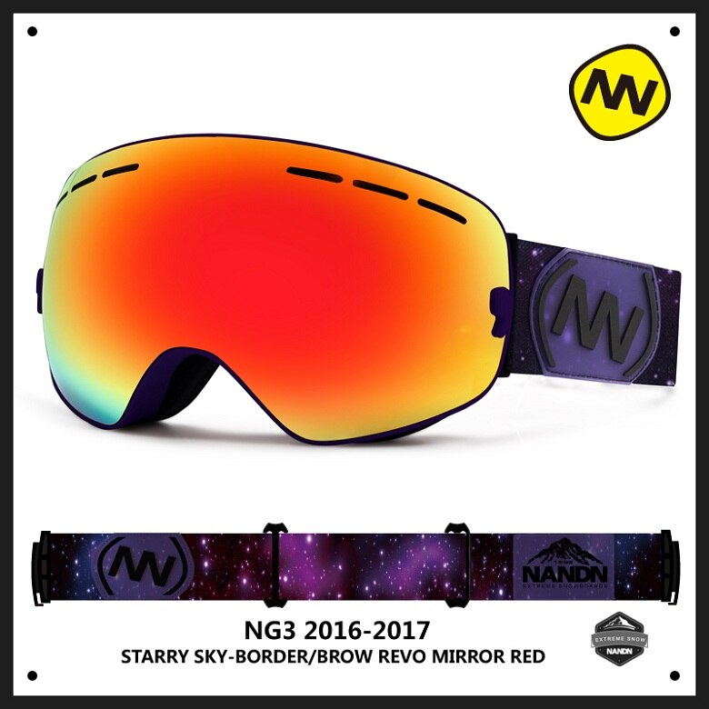 Nandn Sport Professionelle Skibrille Brillen Anti-Nebel UV400 Ski Brille Punkte Maske Skifahren Snowboard Männer Frauen Schnee Goggle: 5