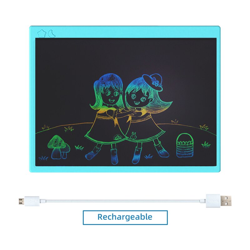 16 Inch LCD Writing Board Drawing Tablet Handwriting Pads Electronic Graffiti Tablet 13 Inch Writing Tablet: 16 Inch Color Blue