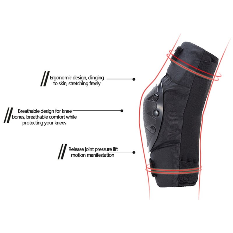 Rodilleras cortas de 4 piezas para deportes al aire libre, ciclismo, patinaje, equipo de seguridad anticaída, rodilleras de codo, accesorios para motocicleta