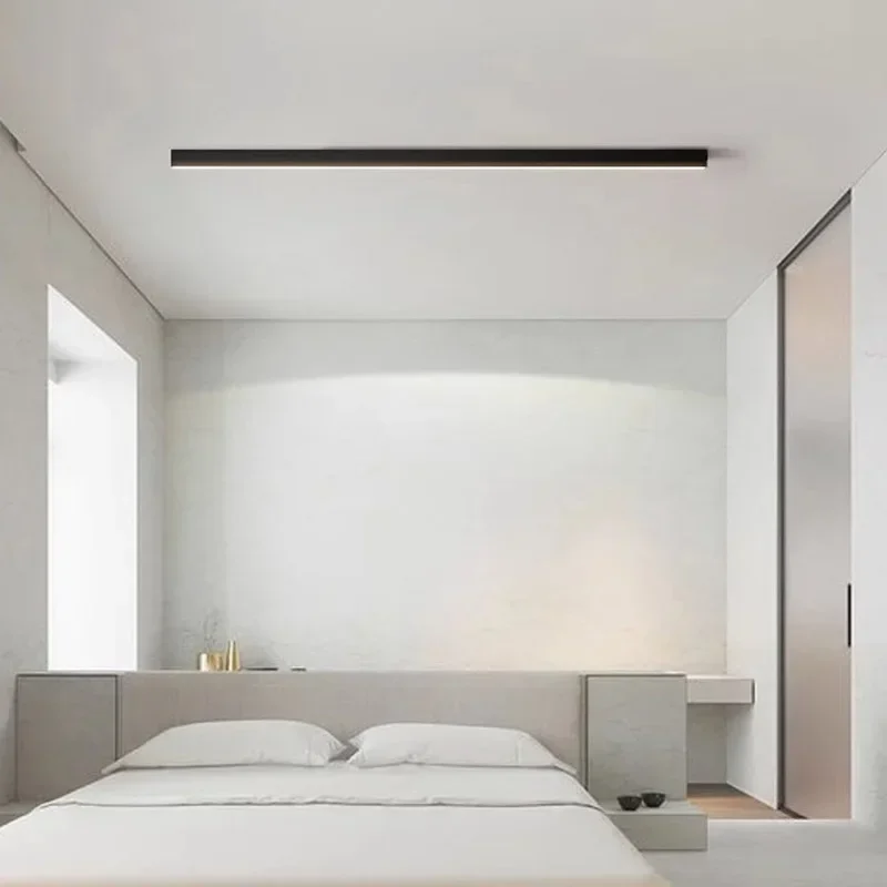Lange LED-strip plafondlamp schijnwerper voor slaapkamer eetkamer woonkamer garderobe minimalistische led-plafondlamp binnendecoratie