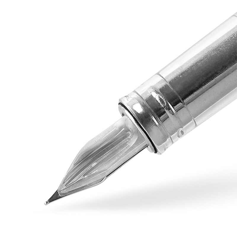 Wing Sung 3013 Vacuum Fountain Pen Resin Transparent EF/F Nib !