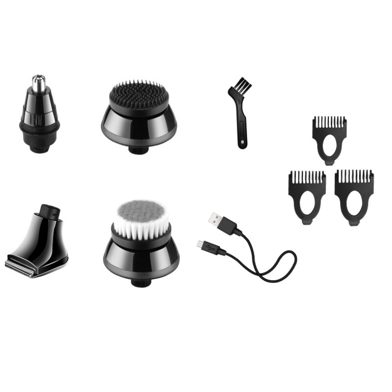 5in1 wet dry facial electric shaver for men electric razor beard hair trimmer body shaving machine usb rechargeable groomer set