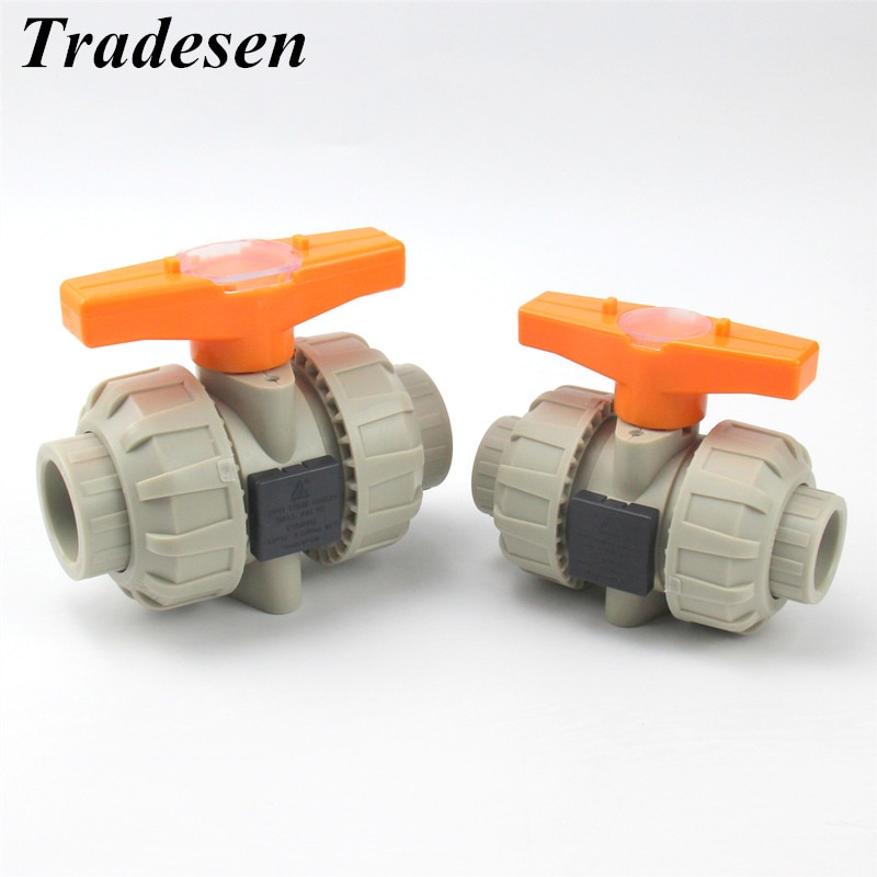 1 pièce ppH I.D 20mm 25mm 32mm 40mm 50mm PPH vanne à boisseau sphérique vanne d'union PPH connecteur de tuyau d'eau raccords de tuyau de plomberie