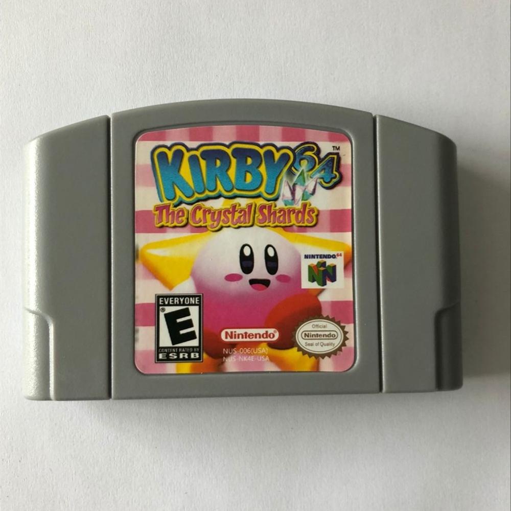 Retro N64 Famosi Classic Cassette Gioco Twitter Popolare ricordi d'infanzia 90S 80S Regali Di Natale per I Ragazzi: kirby 64