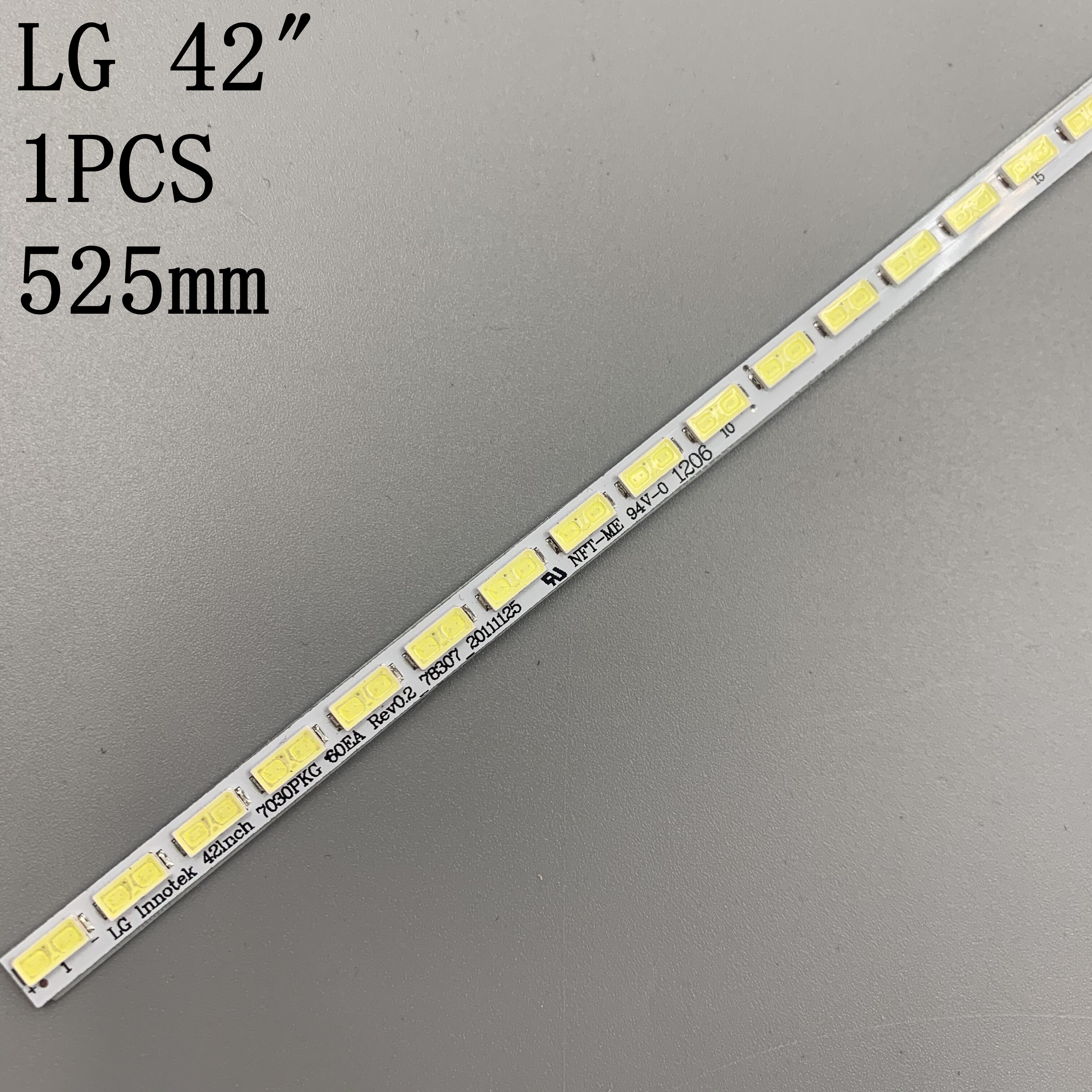 Tira de LED para iluminación trasera para LG 42LS570T 42LS570S 42LS575S T420HVN01.0 42 pulgadas 7030PKG 60ea 74.42T23.001-2-DS1, 2 unidades/lote, 60LED, 525mm