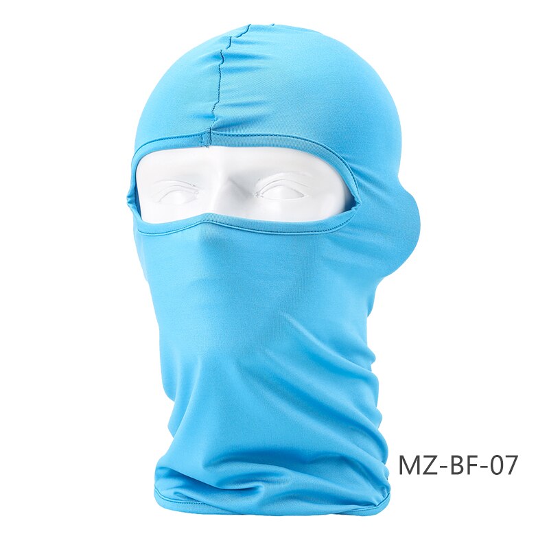 HEROBIKER-pasamontañas de LICRA para motociclista, máscara de Moto, Viso, Antivento, transpirable, Nuova: Blue-MZ-BF-07