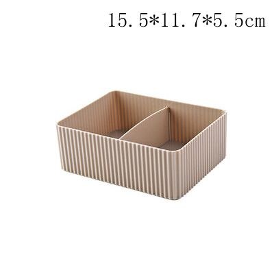 Hoomall Home Office Stationary Storage Container Box Plastic Hollow Makeup Organizer 5 Grids Desktop Sundries Storage Basket