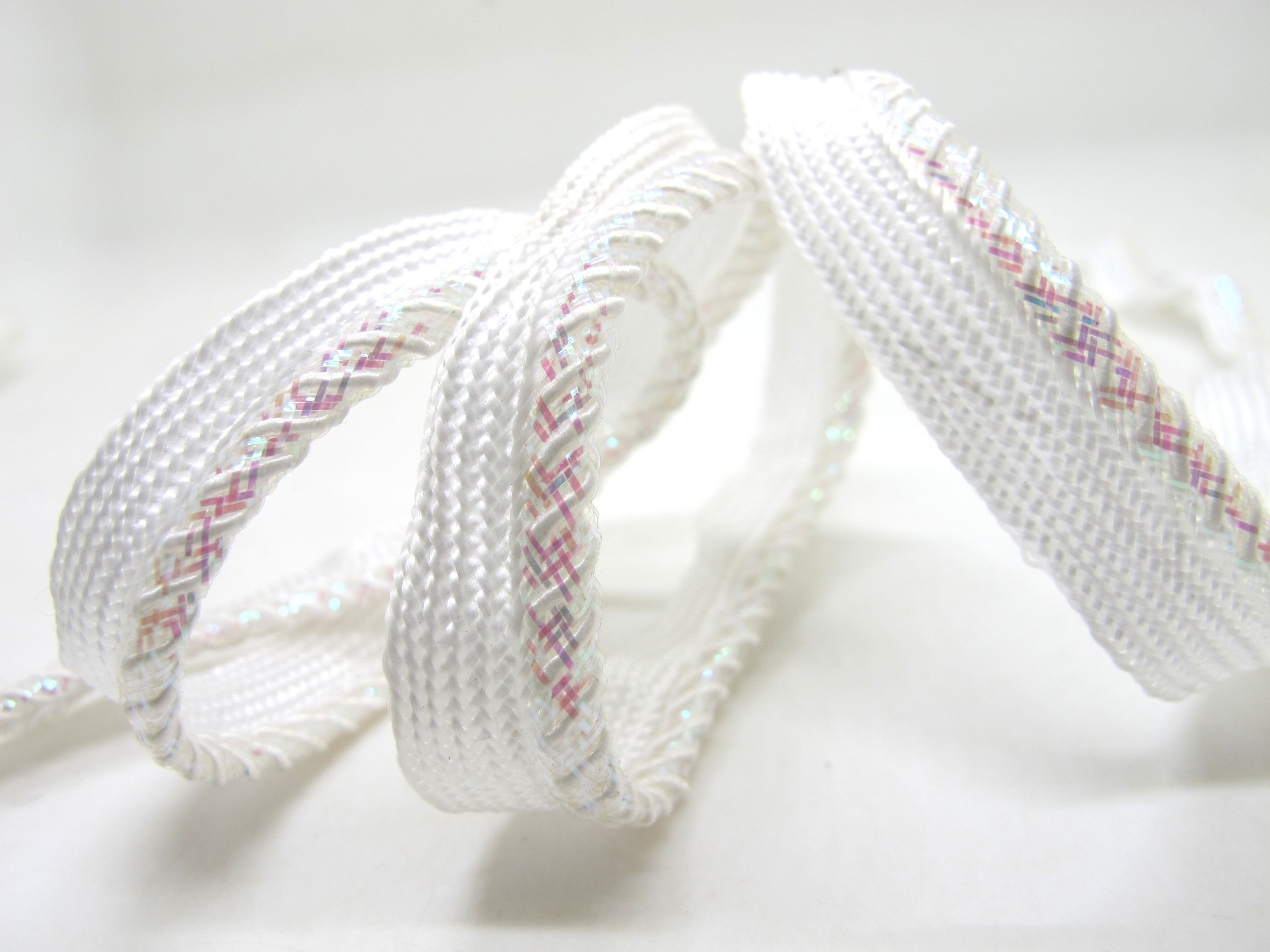 5 Yards 【WHITE】 Twisted Gevlochten Piping Lip Koord Trim | Kussen Kussen Trim | Bekleding Rand Trim Naaibenodigdheden: LC139 - 13MM