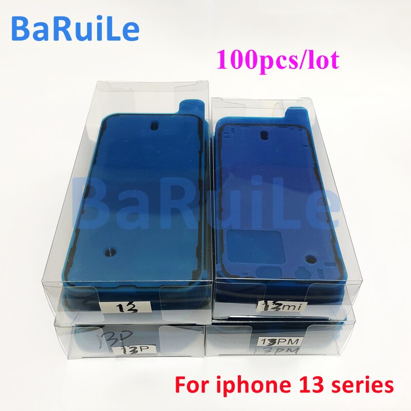 BaRuiLe 100Stck Wasserdicht 3M Klebstoff für iPhone 13 13Profi/Max 13Mini Aufkleber LCD Bildschirm Rahmen Band reparatur Teile