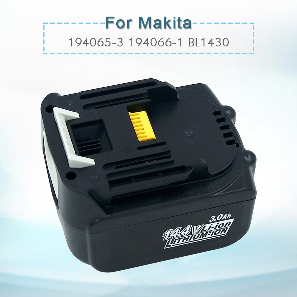 14.4v 3.0ah 3000 mah litiumioni  bl1430 ladattava akku makita-akkutyökaluille  bl1440 da340 drf bdf 343 ilmainen posti