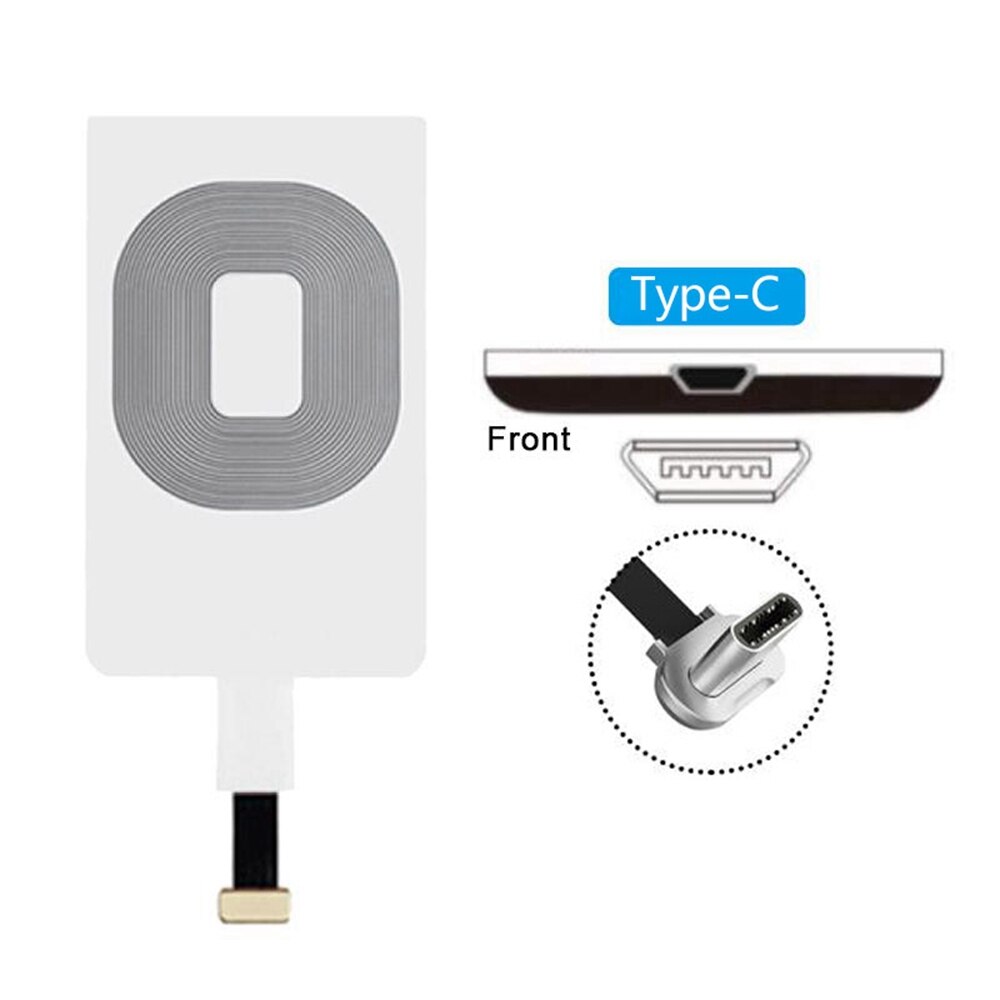 Cargador inalámbrico de escritorio para iPhone 6, 6S, 7 Plus, adaptador receptor de carga inalámbrica rápida para Samsung A50, A70, A40, A10, A20