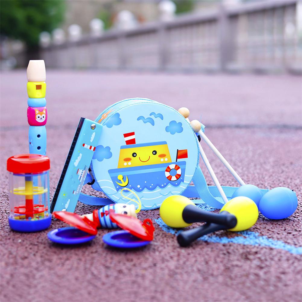 8-Piece Set Musical Instruments Early Education Enlightenment Instrument Hands Sensing Practice Children Musical Set