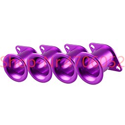 For AE86 for Corolla GTS Velocity Stack 20V 4AG ITB/ITBs Air Horn Funnel Silver EK#: Purple