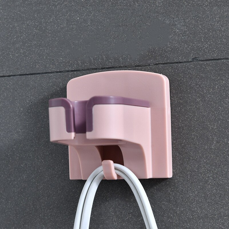 Soporte de secador de pelo manos libres soporte de secador de pelo soporte de pared ventosa de montaje soporte de almacenamiento colgador organizador de baño