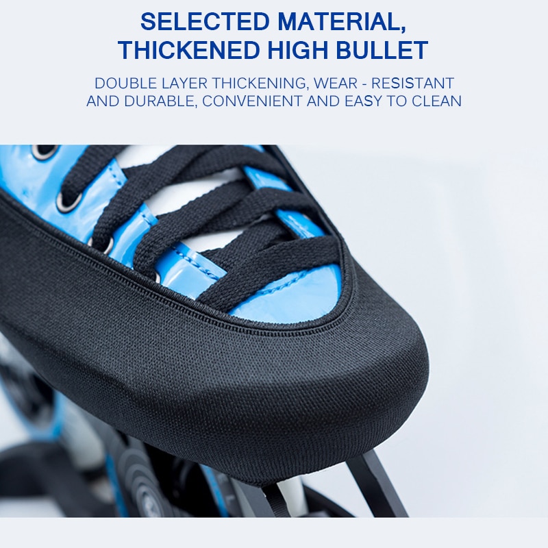 Skate Shoes Roller Hockey Skating Shoe Wheels Sneakers Cover Elastic Wear-Resistant Protector Belt For Speed Skating Shoes Cover