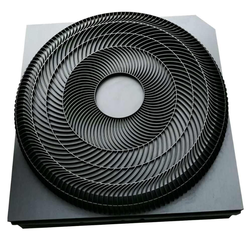 High-density graphite mold for continuous cutting of molds