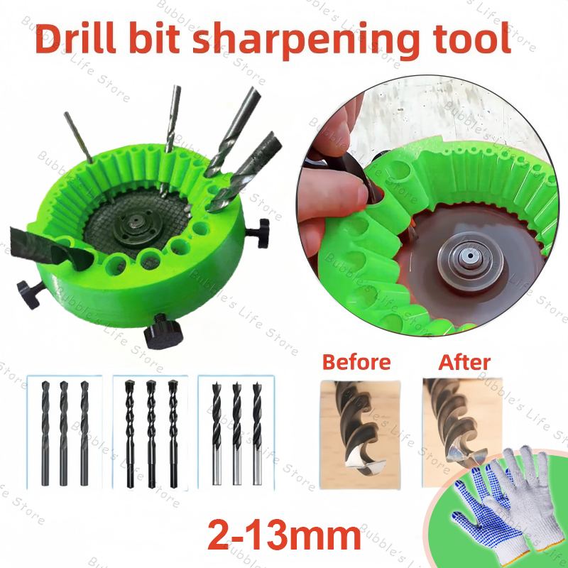 Mehrzweck Bohrer Schleifen Spitzer Polieren Schleifen Werkzeug 125mm Winkel Grinder Powered Werkzeug Teile Für 2-13mm Bohrer Bits: Grey