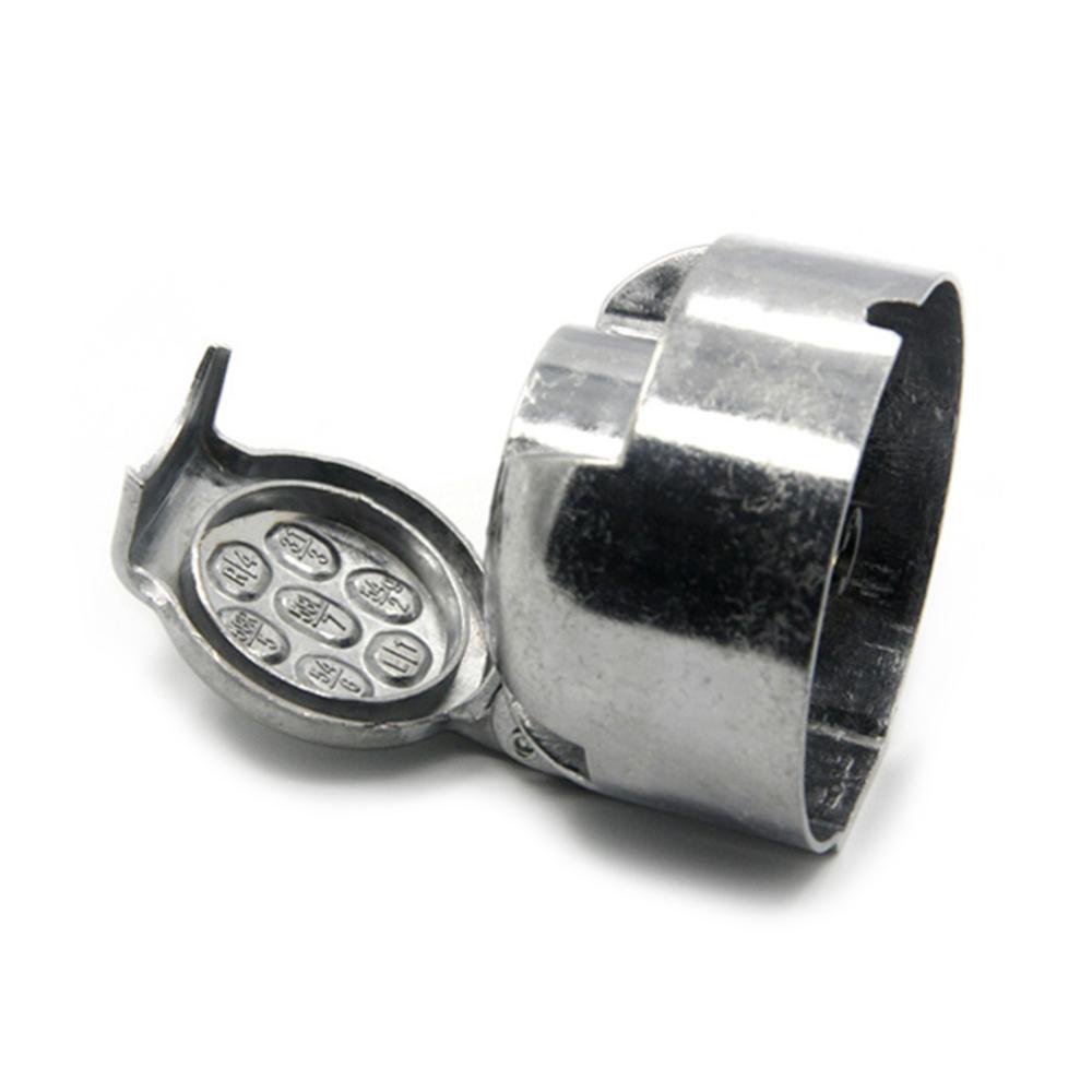 7-Pin Trailer Plug Socket Aluminum Round Trailer Connector Truck Cable Connector Accessoires Truck Trailer Coupling Hitch Lock
