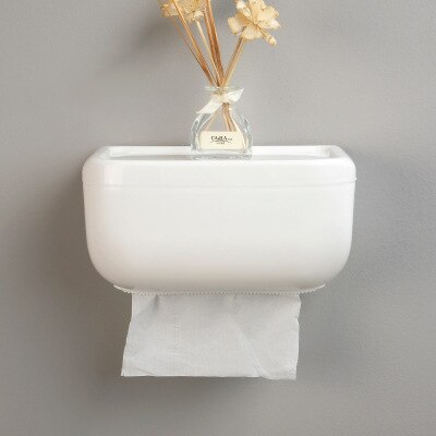 Waterdicht rolpapier gemakkelijk te scheuren toiletpapier doos gratis perforatiepapier rek doos telefoonstandaard
