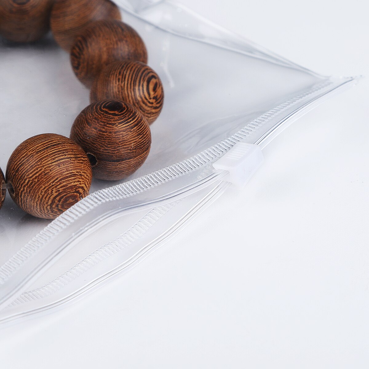 50pcs/lot PVC Zipper Bag Clear Soft Plastic Bag Sealed Anti-oxidation Jewelry Storage Bag Souvenir Universal Packaging