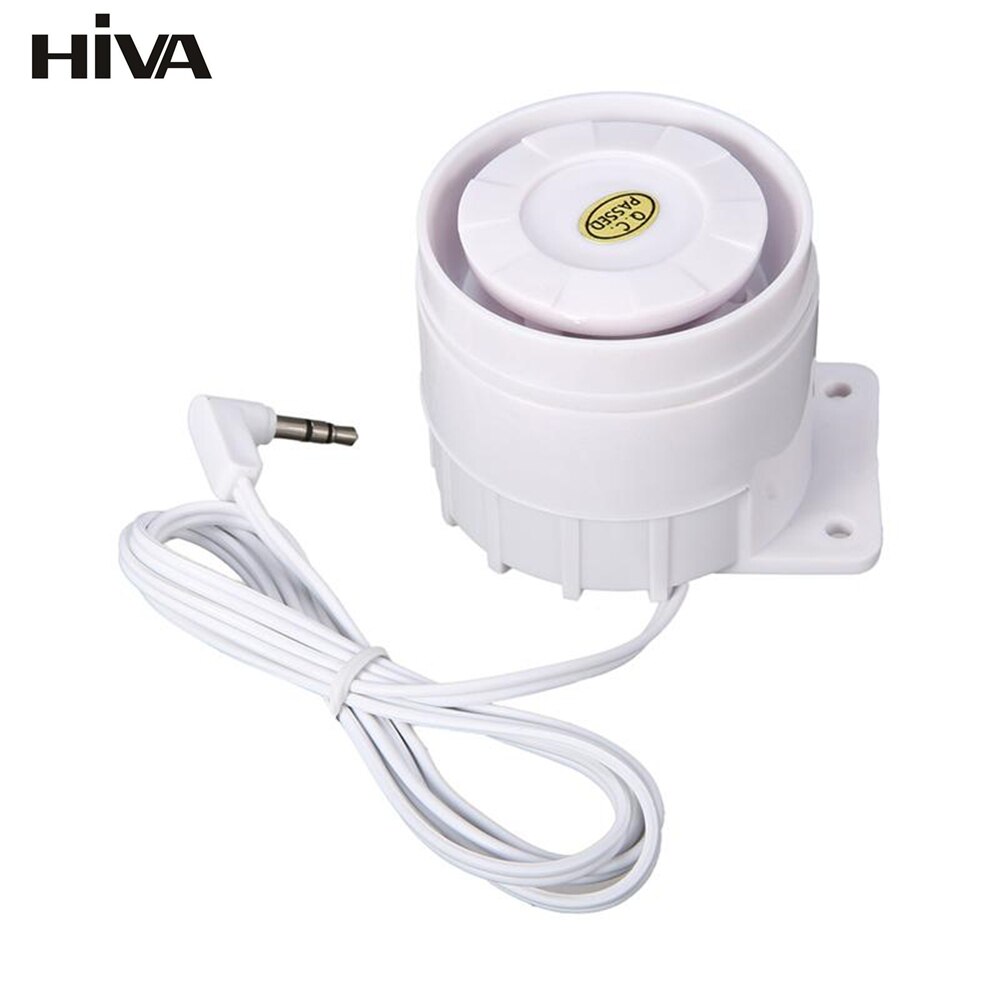 Haut-parleur à sirène filaire, Jack 3.5mm, pour système d&#39;alarme de sécurité domestique sans fil, PG-107, PG-106, PG-105, PG-103: Default Title