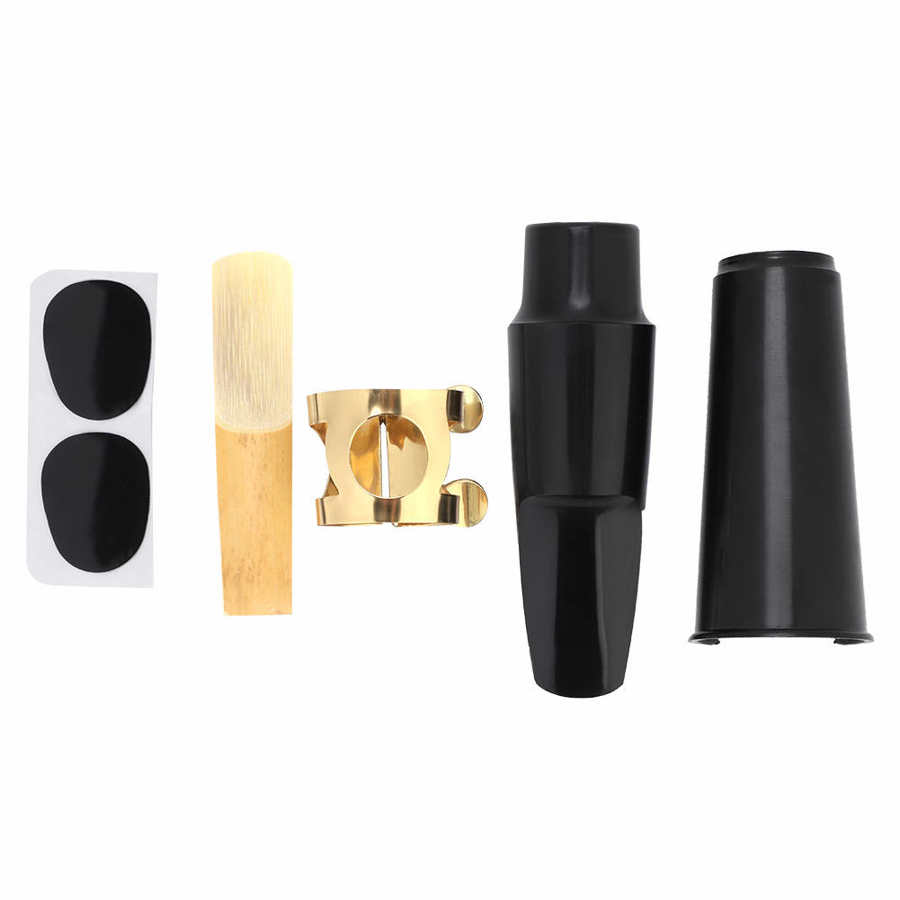 Abs Alto Sax Saxofoon Mondstuk Met Metalen Gesp Reed Pads Kussens Set Saxofoon Muziek Instrument Accessoires