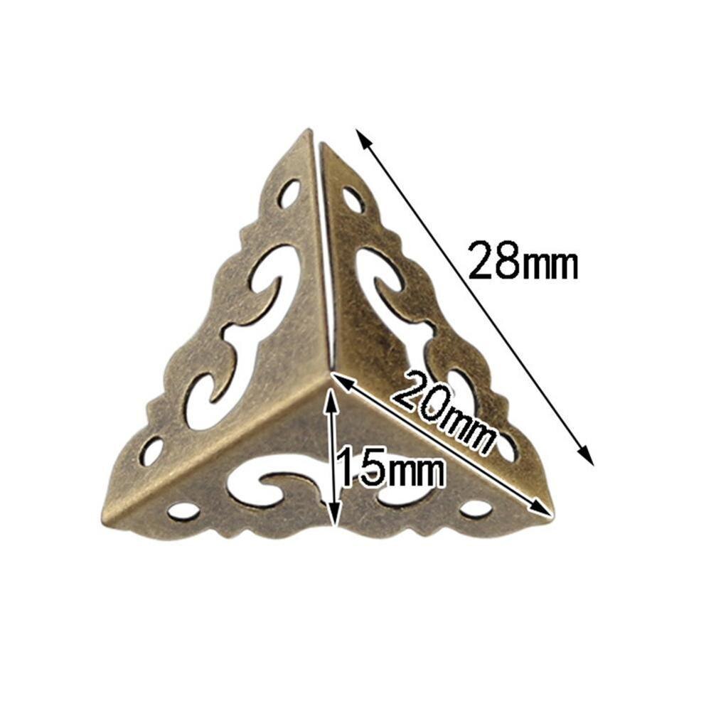 10PCS 20*20MM Iron Cover Corner Protector Auspicious Cloud Wooden Box Iron Angle Code Packaging Decoration Protection Corner