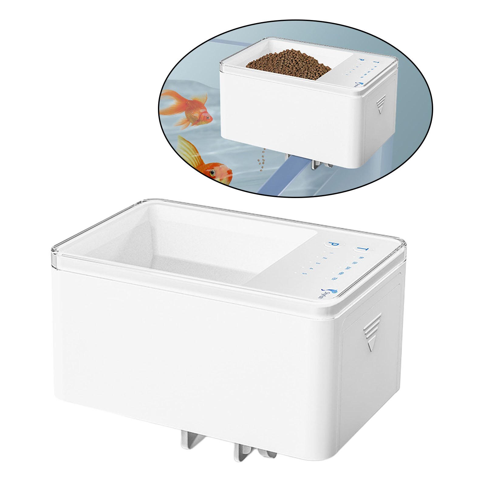 Automatic Fish Feeder Timed Aquarium Pond Intelligent Food Dispenser 70ml Auto Feeding on Holidays