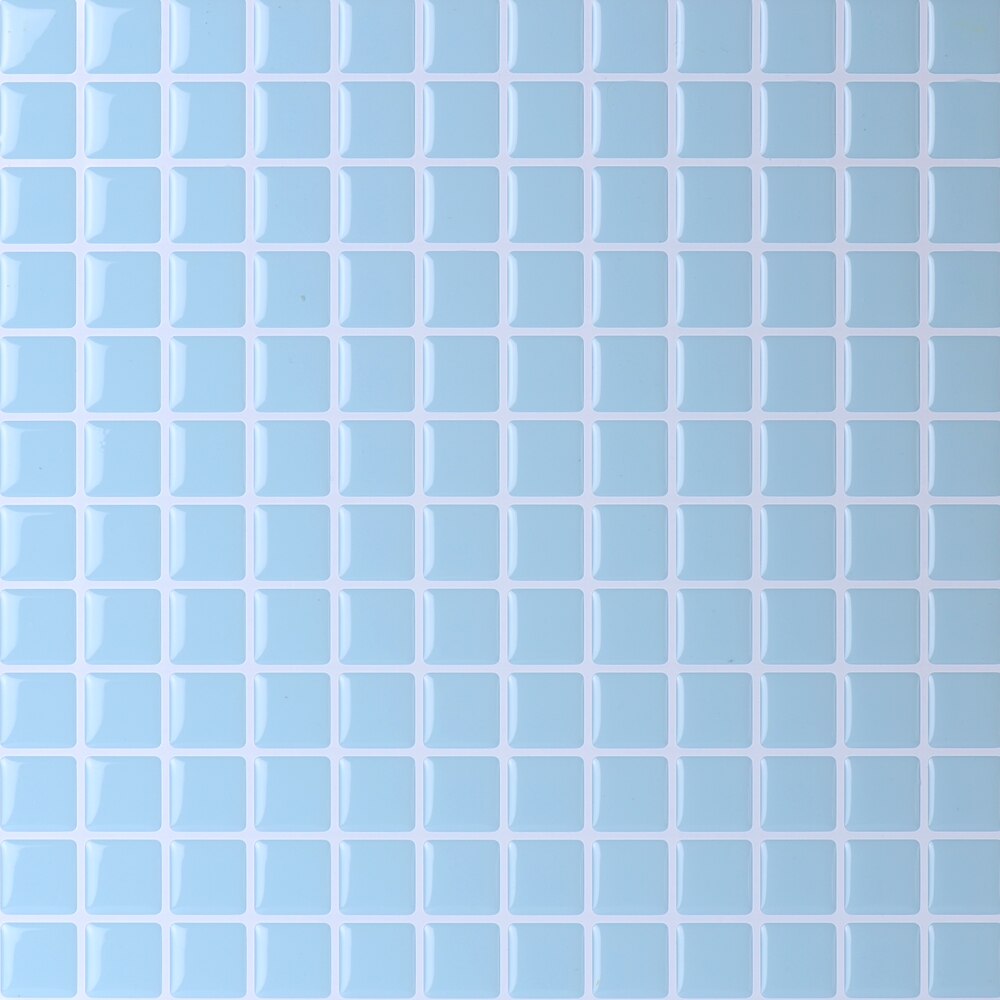Vividtiles papier peint vinyle imperméable à la colle | Carreaux muraux en brique mosaïque argentée 3D écorce et bâton-1 feuille: T80215