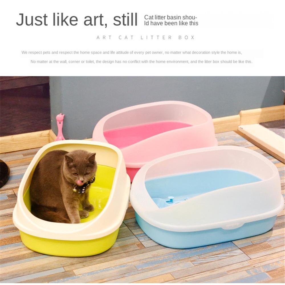Caja de arena para perros y gatos, inodoro antisalpicaduras de peluche con pala, caja de arena para cachorros, Arenero de Interior para el hogar