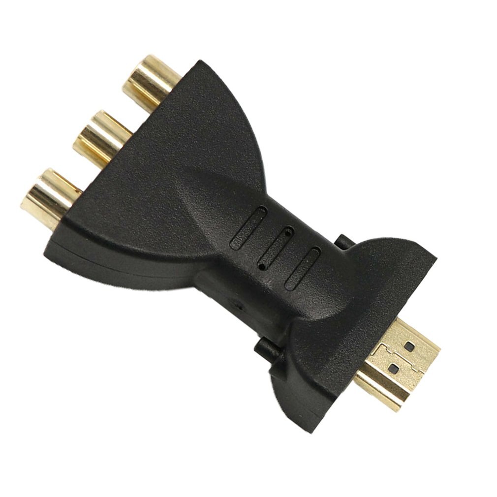 Gold-plated HDMI to 3 RGB RCA Video Audio Adapter AV Component Converter HDMI Cables Female-female ONLENY