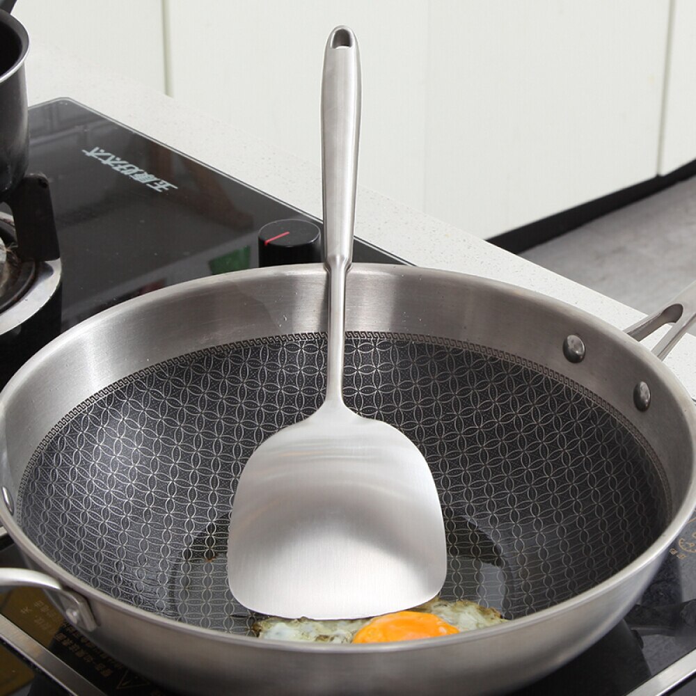 Stainless Steel Cooking Utensil Set, Nonstick Kitchen Utensils Set with Spatula